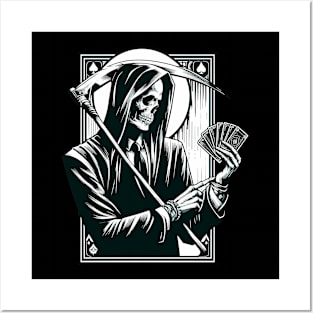 Gambling meme grim reaper death Posters and Art